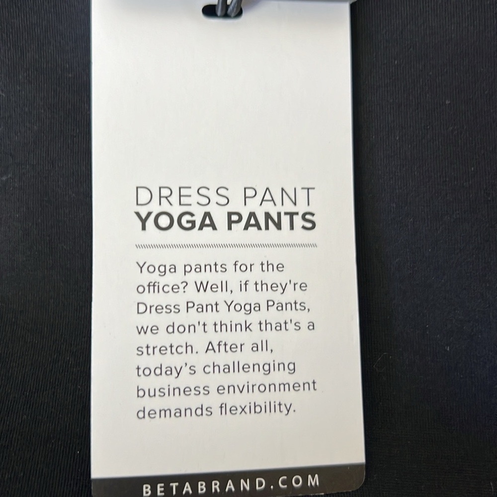 NWT Betabrand Dress Pant Yoga Pants Black Stretch Travel Small S - Picture 6 of 7